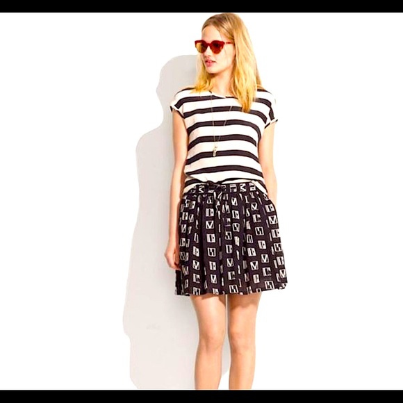 MADEWELL Woodblock Print Mini Skirt - Picture 1 of 10